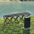 thumbnail image 3 of Outsunny 4-Seater Folding Team Sports Sideline Bench, Folding Bench Chair, 3 of 10