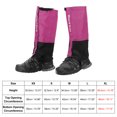 thumbnail image 2 of Unique Bargains Leg Gaiters, Waterproof Shoe Covers Adjustable Snow Boot Gaiter, Purple, XL, 2 of 6