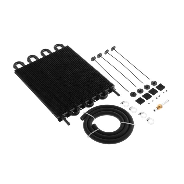 Miulika Universal A/C Condenser Radiator Direct Replaces Corrosion Resistance - Black Black Eight Row