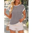 thumbnail image 4 of T-shirts à Manches Courtes pour Femmes Gris TG, 4 of 7