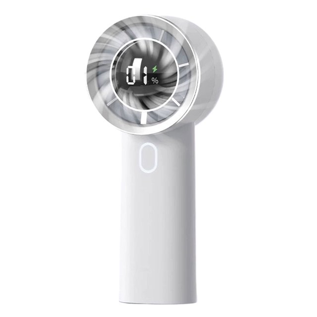 ZheElen High-speed Fan With Low Noise And Strong Wind Power Large Range USB Rechargeable white 130