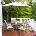 thumbnail image 3 of Gymax Support de Base Rond Remplissable pour Parasol de Patio 19,5 Pieds' Poteau Robuste 1,5 Pieds'/1,9 Pieds', 3 of 10