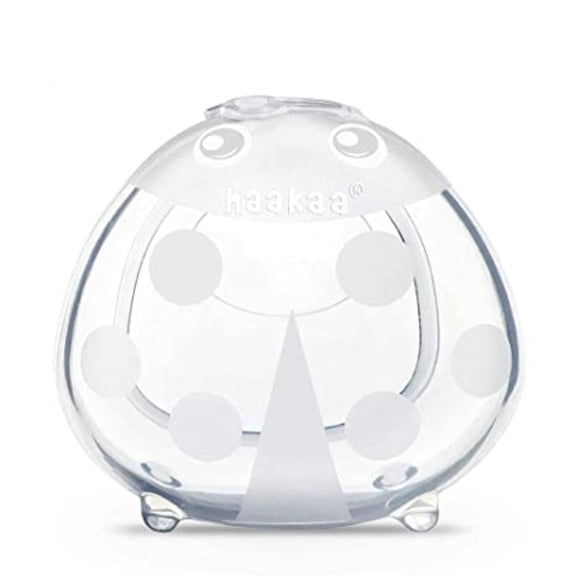 Haakaa Ladybug Collecteur de Lait en Silicone, Gris, 75 ml