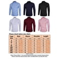 thumbnail image 3 of Innerwin Tops Long Sleeve Men Tunic Shirt Work Button Down Casual Shirts Claret 3XL, 3 of 3
