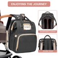 thumbnail image 4 of HOTBEST Diaper Bag Backpack Large Baby Bag Nappy Changing Bags with Changing Pad Multifunction Waterproof Travel Essentials Baby Bag Unisex and Stylish(Black-B), 4 of 4