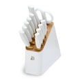 thumbnail image 3 of 12-Piece Soft Grip White & Gold Cutlery Block Set, 3 of 3