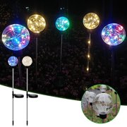 Meitianfacai Solar Garden Stake Lights Outdoor, Super Bright LED Solar Globe Light , IP65 Waterproof Landscape Decorative Pathway Lights, for Garden Yard Walkway Lighting Decor
