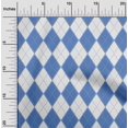 thumbnail image 2 of oneOone Rayon Medium Blue Fabric Check Argyle Sewing Craft Projects Fabric Prints By Yard 56 Inch Wide, 2 of 4