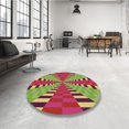 thumbnail image 4 of Ahgly Tapis Rectangulaire Lavable en Machine Intérieur Transitionnel Vert Pistache, 2 Pieds x 3 Pieds, 4 of 7