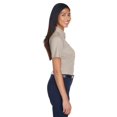 thumbnail image 3 of Harriton Ladies' Easy Blendâ„¢ Short-Sleeve Twill Shirt with Stain-Release, 3 of 3