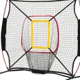 thumbnail image 4 of LJNYFDC Durable Baseball Mesh Baseball Strike Zone Target Net with Hooks Portable Softball Baseball Pitching Accuracy Training Mesh Adjustable Hitting Batting, 4 of 7