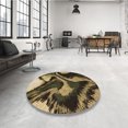 thumbnail image 4 of Ahgly Company Machine Washable Indoor Rectangle Transitional Chocolate Brown Area Rugs, 3' x 5', 4 of 7