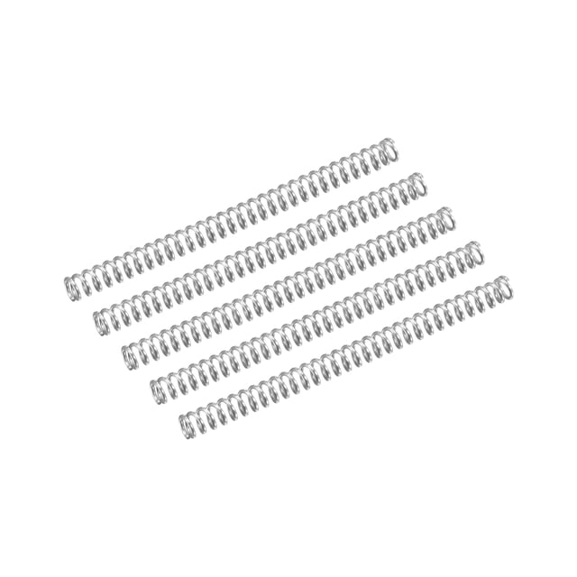 Unique Bargains Compression Spring, 5 Pack 304 Stainless Steel, 2mm OD, 0.3mm Wire, 25mm Length
