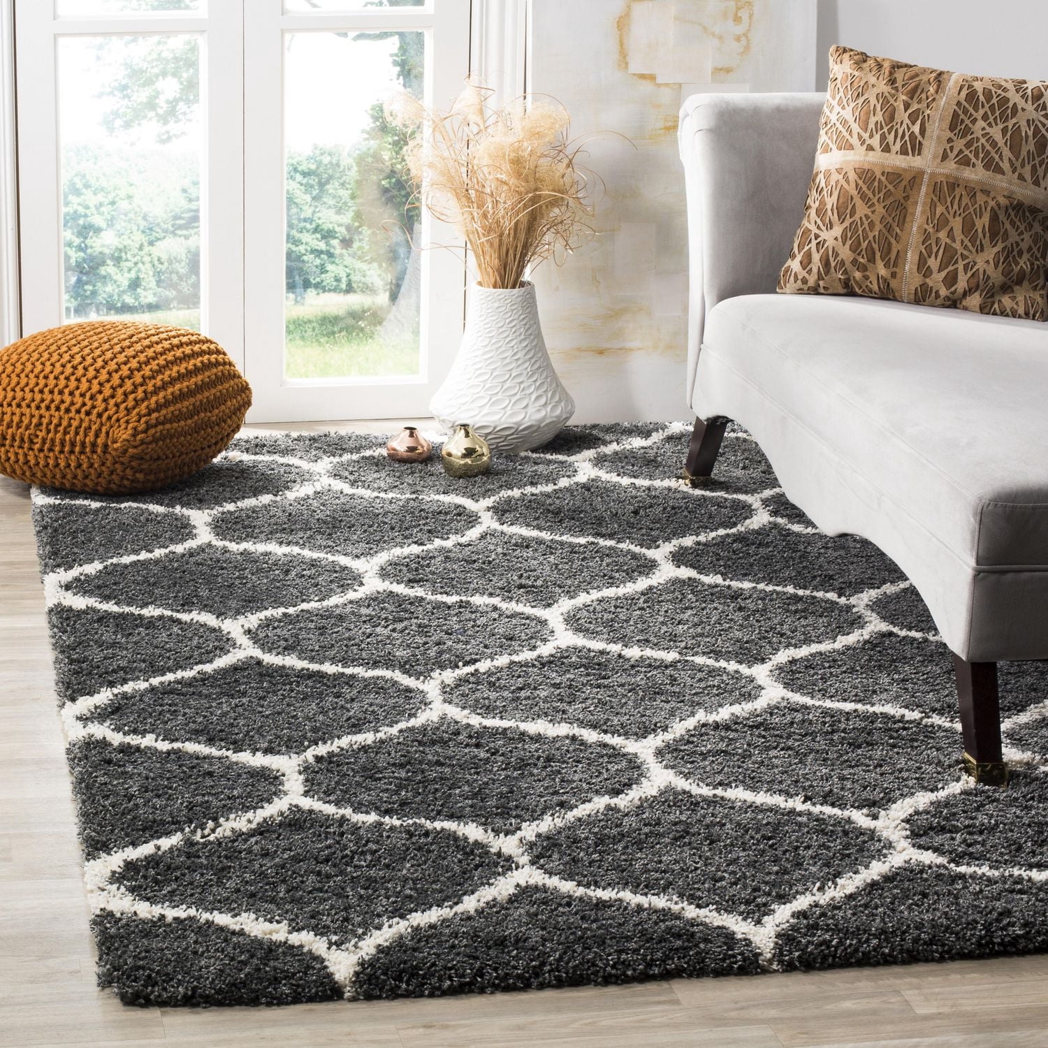 Safavieh Hudson Arline Tapis Géométrique Shag