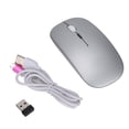 thumbnail image 2 of Office Light Mouse, 3 Level DPI Regulation  Transmission Technology Colorful Lights 2.4GHz Charging Mouse  for Office Learning Black,Silver, 2 of 7