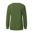thumbnail image 5 of Chandails de Compression à Manches Longues pour Femmes Col Ras du Cou Unis Plus Chandail Surdimensionné Coupe Ample Pulls Tendance Hauts Légers pour Femmes Grande Taille Gris m, 5 of 5