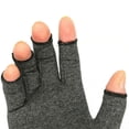 thumbnail image 3 of Arthritis Gloves with Grips - Men & Women Textured Fingerless Compression - Open Finger Hand Gloves for Rheumatoid and Osteoarthritis - Arthritic Joint Pain Relief for Computer Typing, 3 of 6