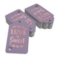 thumbnail image 2 of Inkdotpot Real Rose Gold Foil Love Is Sweet Wedding Tags Favor Hang Paper Tags 100 Pack, 2 of 6