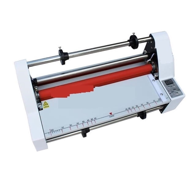 V350 Lamineuse à Froid et à Chaud Quatre Rouleaux Rouleau à Chaud Machine de Laminage Contrôle Électronique de la Température Vitesse Réglable