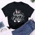 thumbnail image 4 of EGNMCR Chandail de Pâques à Manches Courtes pour Femmes, Imprimé de Pâques, T-shirt à Col Rond pour Femmes, Mode, Confortable, Haut de Chemise pour Femmes, Haut/chemise à Manches Courtes à Col Rond, T-shirt pour Femmes, 4 of 7
