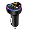 thumbnail image 1 of EGNMCR USB Car Adapter Wireless Bluetooth Kit QC3.0 Fast USB Charger Hands- FM Bluetooth Transmitter Smart Watch, 1 of 3
