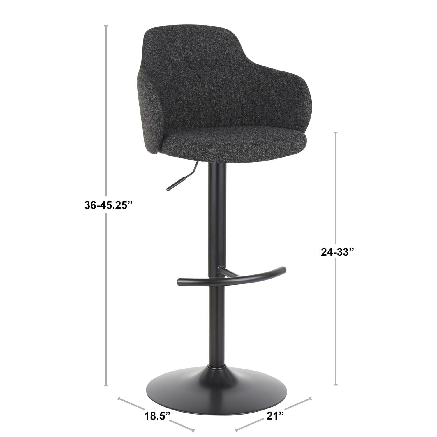 Tabouret de bar industriel Boyne de LumiSource