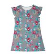 thumbnail image 4 of RXIRUCGD 2025 Vêtements d'Été pour Enfants Robe d'Été à Manches à Volants pour Filles 4-14T, 4 of 7