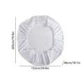 thumbnail image 3 of TopLLC Mattress Protector Queen Size, Solid Color Waterproof Elastic Fitted Mattress Pad Cover with Deep Pocket, Soft Breathable Skin-Friendly Polyester Bed Sheet Machine Washable Bedding(60"x80"), 3 of 7