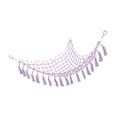 thumbnail image 1 of Stuffed Animal Storage Net, Easy To Install  Space Saving Tassel Toys Storage Hammock  For Bedroom Light Purple, 1 of 8