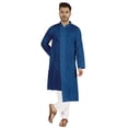 thumbnail image 1 of Atasi Kurta Pyjama Indien Ensemble 2 Pcs pour Hommes Tenue de Fête Robe Traditionnelle Tenue Ethnique, 1 of 7