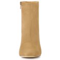thumbnail image 2 of Unique Bargains Bottines à Talon Épais à Fermeture Éclair pour Femmes, 2 of 6