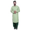 thumbnail image 1 of Atasi Printed Rayon Pathani Kurta With Solid Salwar For Mens Party Wear, 1 of 5