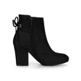 thumbnail image 3 of Unique Bargains Bottines à Talon Bloc à Lacets à l'Arrière pour Femmes, 3 of 7