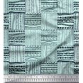 thumbnail image 1 of Soimoi Green Poly Georgette Fabric Geometric African Decor Fabric Printed Yard 42 Inch Wide, 1 of 3