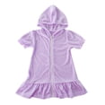thumbnail image 1 of Birdeem Girls Swim Cover Up Kids Swimsuit Coverup Zip-Up Beach Bathing Suit Robe, 1 of 9