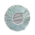thumbnail image 4 of Bonnet de Douche, 3 Pcs Bonnets de Douche en Plastique, Bonnets de Douche pour Femmes Réutilisables et Imperméables, Bande Élastique Bonnet pour Cheveux à Imprimé Floral pour Douche Spa Salon, 4 of 7