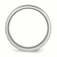 thumbnail image 2 of Titanium Grooved 6mm Brushed and Polished Band Ring 6.5 Size, 2 of 6