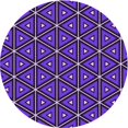 thumbnail image 1 of Ahgly Company Tapis d'Intérieur Lavable en Machine Carré Transitionnel Indigo Violet, 3 Pieds Carré, 1 of 7