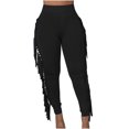 thumbnail image 1 of Birdeem Pantalon Aguichant Moulant à Franges pour Femmes, 1 of 9