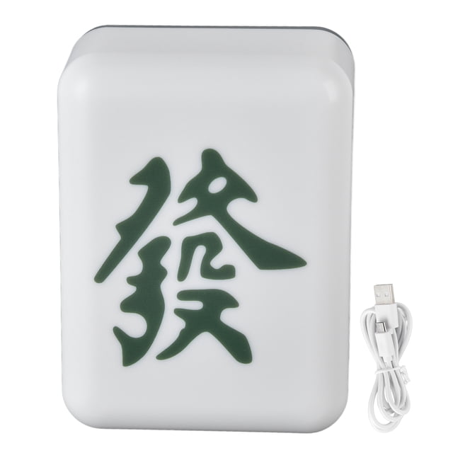 Veilleuse Mahjong, Lampe de Chevet à Chargement USB pour Chambre Vert Titre
