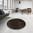 thumbnail image 4 of Ahgly Company Machine Washable Indoor Square Transitional Chocolate Brown Area Rugs, 4' Square, 4 of 7