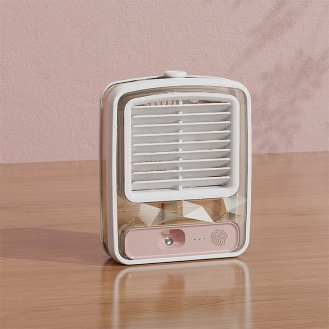 SuoKom Portable Misting Fan Handheld Personal Mist Fan, Battery Operated Rechargeable Mini Fan 1500 Mah with Water Spray