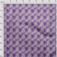thumbnail image 4 of oneOone Velvet Purple Fabric Leaves Sewing Craft Projects Fabric Prints By Yard 58 Inch Wide, 4 of 5