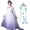 Dress+Accessories Type A, variant on HAWEE Elsa Princess Dress Snow Queen Cosplay Snowflake Costume Dresses for Girls Long Sleeve Sequined Princess Party Dress