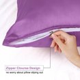 thumbnail image 2 of Unique Bargains Satin Pillowcase Zippered Silky Sateen, 2 of 9