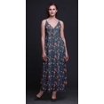 thumbnail image 2 of Bimba Robe Longue d'Été Sans Manches à Imprimé Teinture sur Nœuds Florale pour Femme, Décontractée, Maxi, de Plage - Grand, 2 of 5