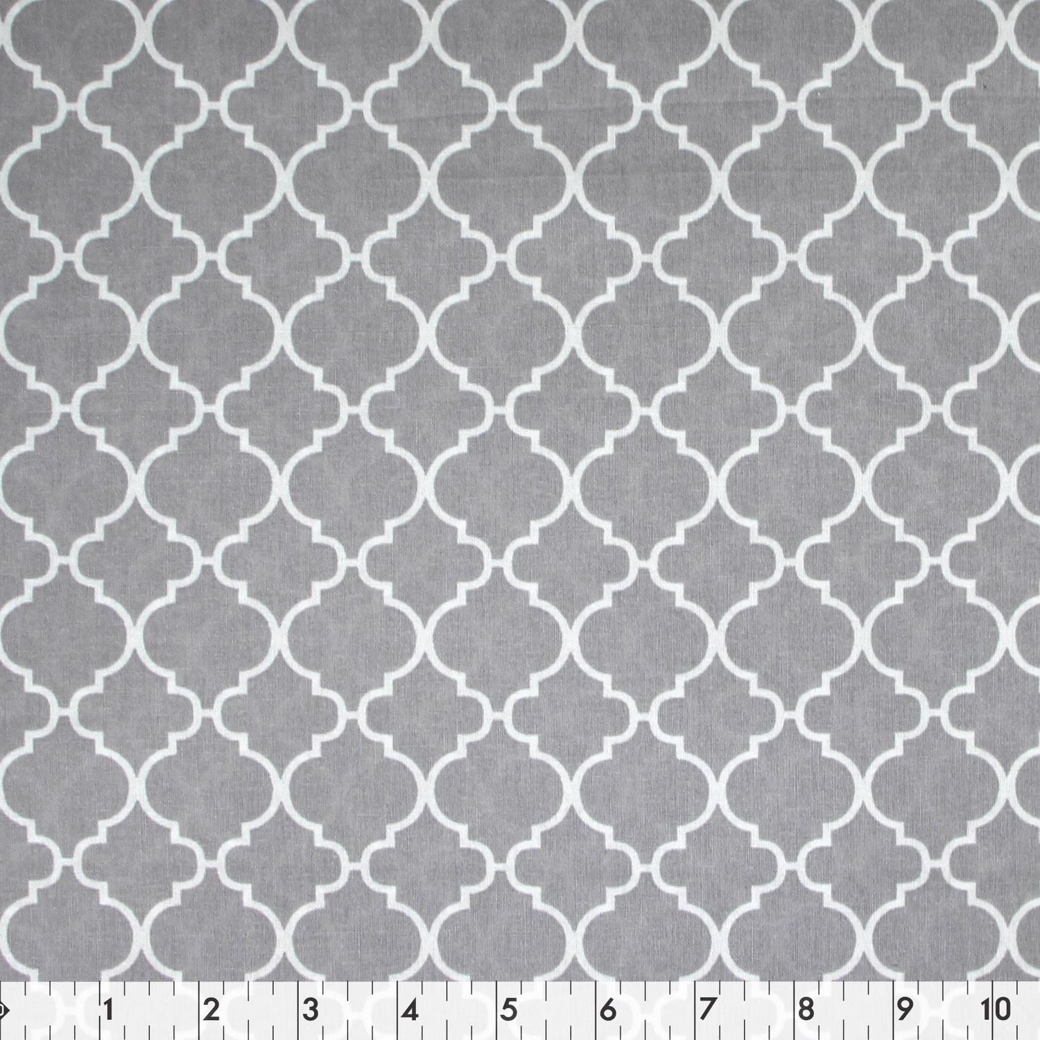 Fabric Creations Light gris blanc Moroccan Lantern fat quarter en coton 45 × 53 cm (18 × 21 in), 18x21