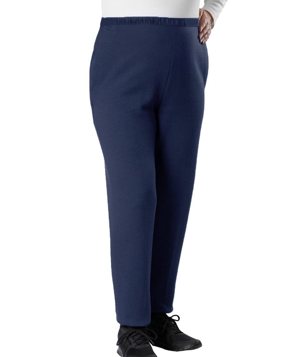 Silverts Women Track Open Side Pant, M, Navy