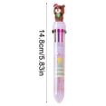 thumbnail image 2 of WIFKLSIIPG Cartoon Christmas 10 Color Ballpoint Pen Christmas Student Stationery Gift Cute Press Color Pen Ten Color Pen 1ml, 2 of 8