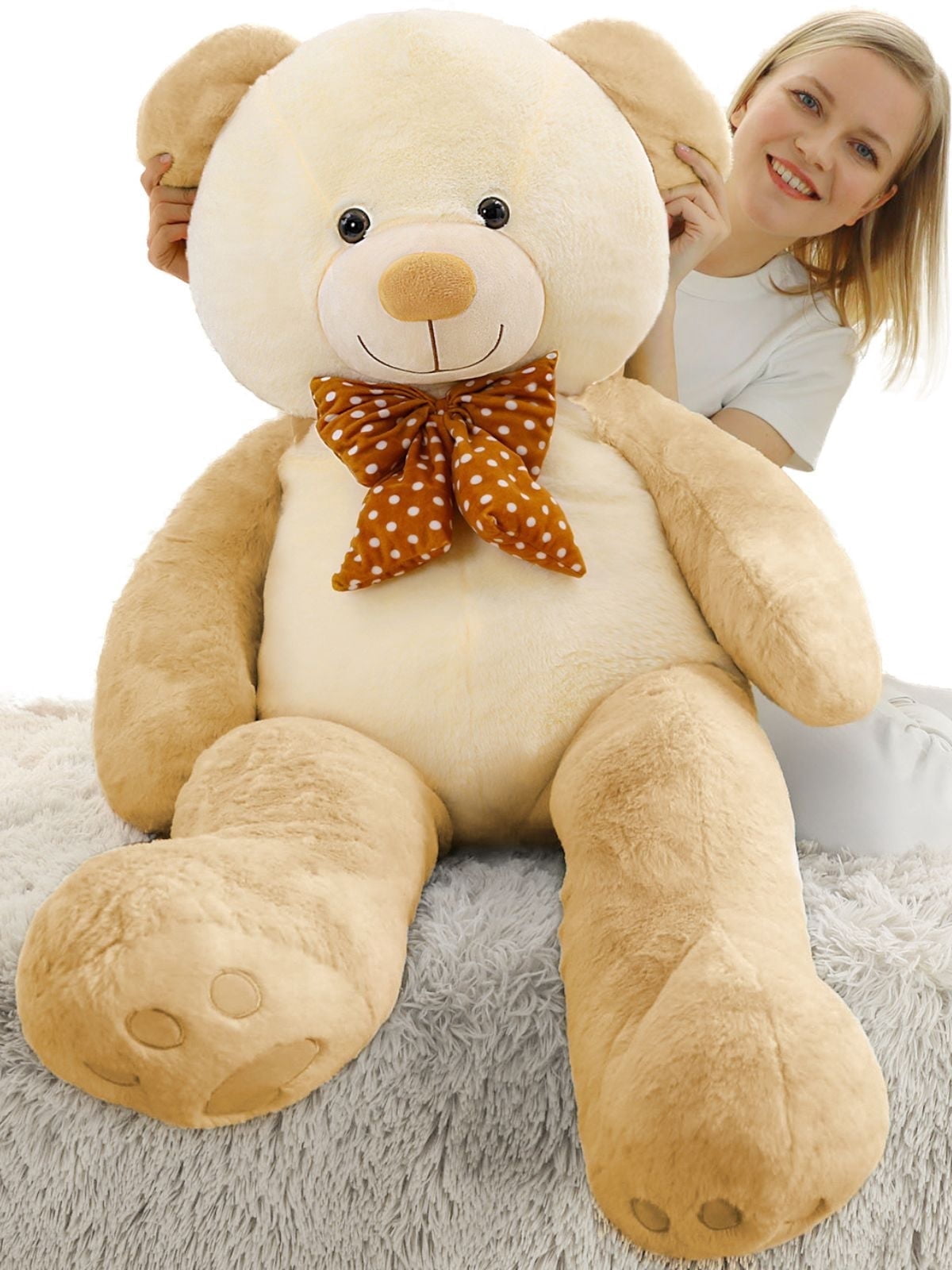 Tezituor 47'' Giant Teddy Bear Stuffed Animal Big Teddy Bear Plush Toy